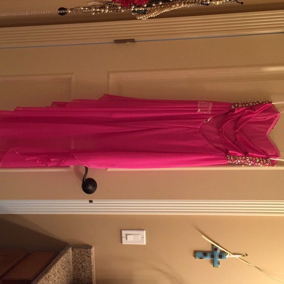 Strapless High Low B. Darlin Prom Dress - Picture 3 of 3